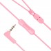 REMAX - Universal Fashion Candy In-ear Earphone Headphone with Mic RM-515 - Pink